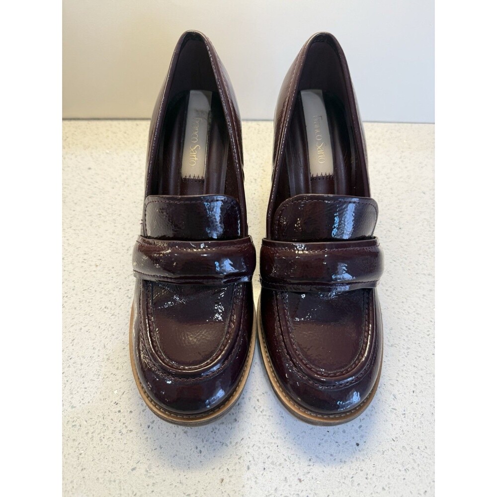Franco Sarto Women's L-Raven Loafer Pumps Burgundy Size 8 Shoes - Picture 3 of 11